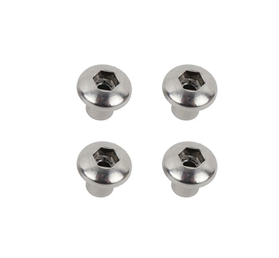 Jeep JK JK OEM Anti-Theft Door Nuts 2 Door 07-18 Wrangler JK Polished Silver Kentrol