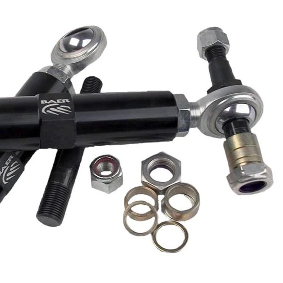 Tracker Adjustable Front Tie Rods Bump Steer Kit For 74-78 Mustang II Baer Brakes