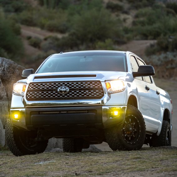 Toyota Fog Mount Kit For 10-20 Tundra/4Runner 16-20 Tacoma With 1 Set 360-Series 4.0 Inch SAE Yel...