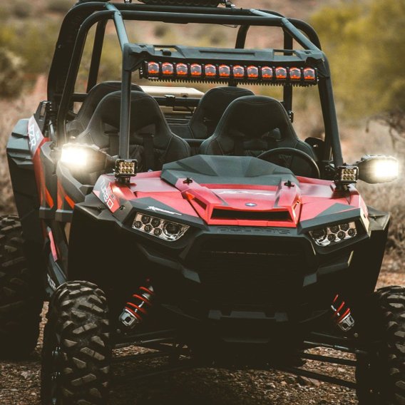 14-20 Polaris RZR Turbo A-Pillar Mount Fits Reflect and Two D-Series, D-SS Series Or Ignite RIGID...