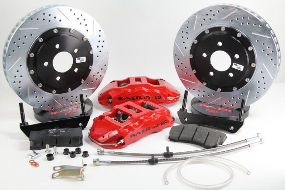 Extreme Plus Brake System Rear 84-87 Chevy Corvette (C4) Black W/OE Rear Disc Brake Trailing Arms...