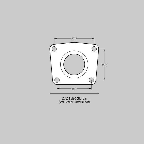 Extreme Plus Brake System Rear 64-77 GM A-Body Cars W/OE Small Pattern 10/12 Bolt C-Clip (Bih) Ho...