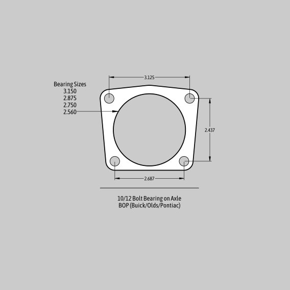 Pro Plus 14.0 Inch Brake System Rear 64-77 GM A-Body Cars W/OE Small Pattern 10/12 Bolt Bearing O...
