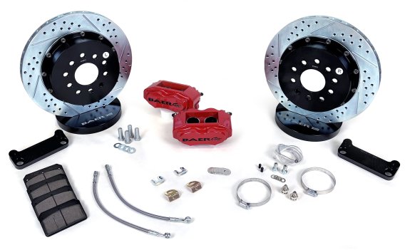 SS4 Plus Brake System Rear 98-02 GM F-Body Cars With OE C-Clip Rear End Black W/OE C-Clip Rear En...