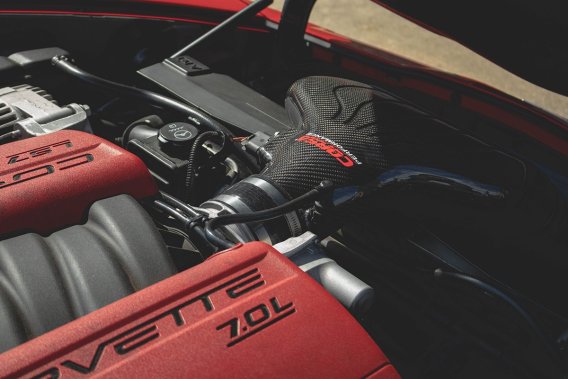 Drytech Filter Carbon Fiber Open Element Air Intake Corvette 2008-13 C6 LS3, 2006-13 Z06 LS7 Cors...