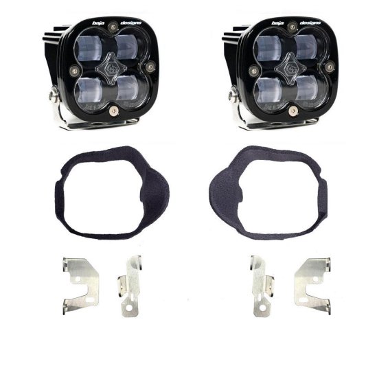 Mercedes Squadron SAE Fog Pocket Light Kit For Mercedes 2014-2018 Sprinter Van (Clear) Baja Desig...