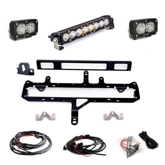 Toyota S8 10 inch Light Bar S2 Pro Grille Conversion Light Kit 2024-On Toyota Tacoma Clear Baja D...