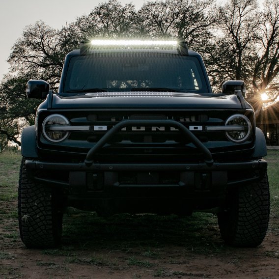 2021-Present Ford Bronco Roof Rack Light Kit with a SR Spot/Flood Combo Bar Included RIGID Indust...