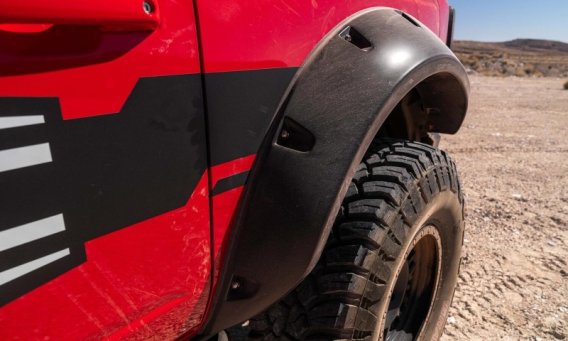 Bushwacker 20965-02 Black Pocket/Rivet Style Smooth Finish Front Fender Flares for 2021-2023 Ford...