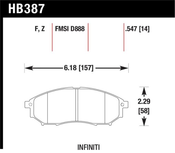HAWK Ceramic Brake Pad Sets