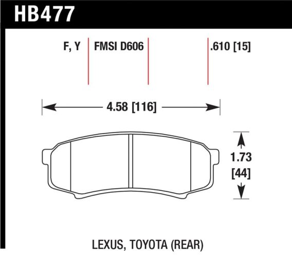 HAWK HPS Brake Pad Sets