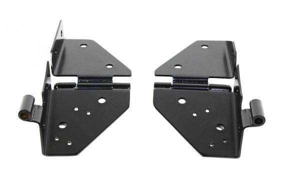 Jeep CJ/YJ Windshield Hinge Pair 76-95 CJ and Wrangler YJ Powdercoat Black Kentrol