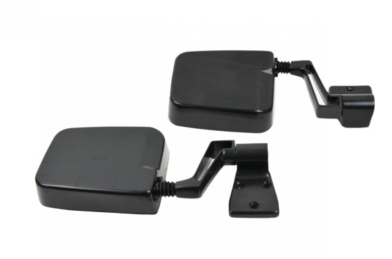 Jeep YJ/TJ Mirror Kit Pair 88-06 Wrangler YJ/TJ Powdercoat Black Kentrol