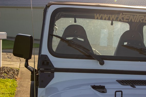Jeep YJ/TJ Mirror Kit Pair 88-06 Wrangler YJ/TJ Powdercoat Black Kentrol
