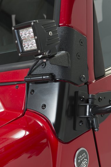 Jeep TJ Windshield Hinge Pair 97-06 Wrangler TJ Powdercoat Black Kentrol