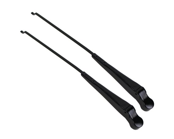 Jeep CJ Windshield Wiper Arms Pair 68-86 CJ Powdercoat Black Kentrol