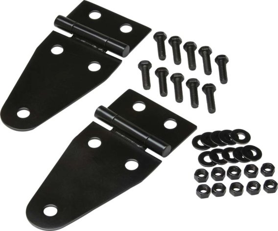 Jeep CJ/YJ Hood Kit With TJ Style Hood Catch 78-95 CJ and Wrangler YJ Powdercoat Black Kentrol