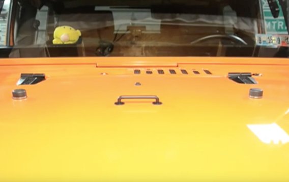 Jeep JK Hood Kit Without Hood Catch 07-18 Wrangler JK Powdercoat Black Kentrol