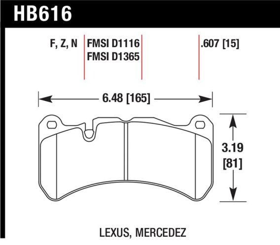 HAWK HP+ Brake Pad Sets