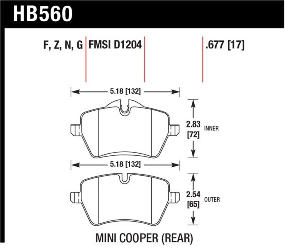 HAWK HPS Brake Pad Sets