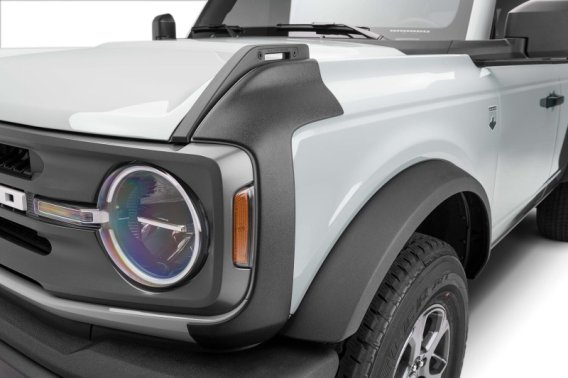 Bushwacker 14007 Black Trail Armor Front Corners for 1997-2006 Jeep Wrangler, Pair