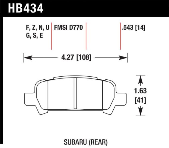 HAWK HPS Brake Pad Sets