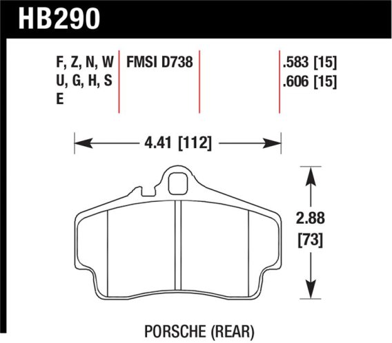 HAWK Blue 9012 Brake Pad Sets