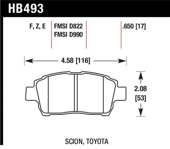 HAWK Blue 9012 Brake Pad Sets