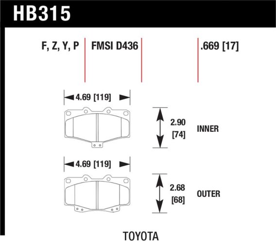 HAWK LTS Brake Pads