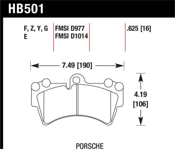 HAWK DTC-60 Brake Pad Sets