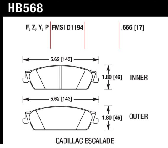 HAWK Ceramic Brake Pad Sets
