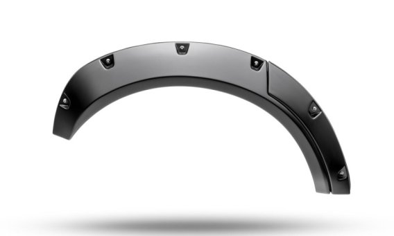 Bushwacker 20960-02 Black Pocket/Rivet Style Textured Finish 4-Piece Fender Flare Set for 2021-20...