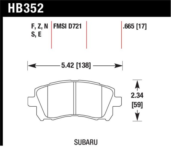 HAWK Ceramic Brake Pad Sets