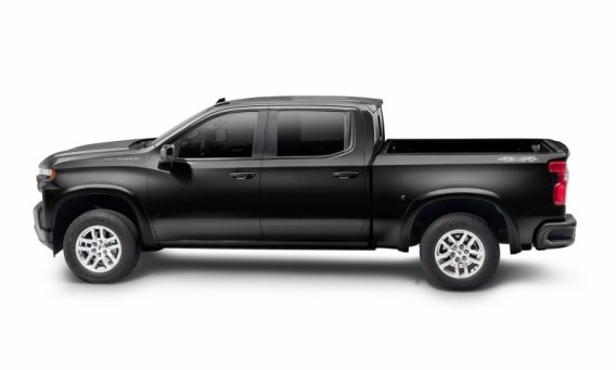 Bushwacker 40930-34 OE Style Color Matched Black 4-Piece Fender Flare Set for 19-21 Chevrolet Sil...