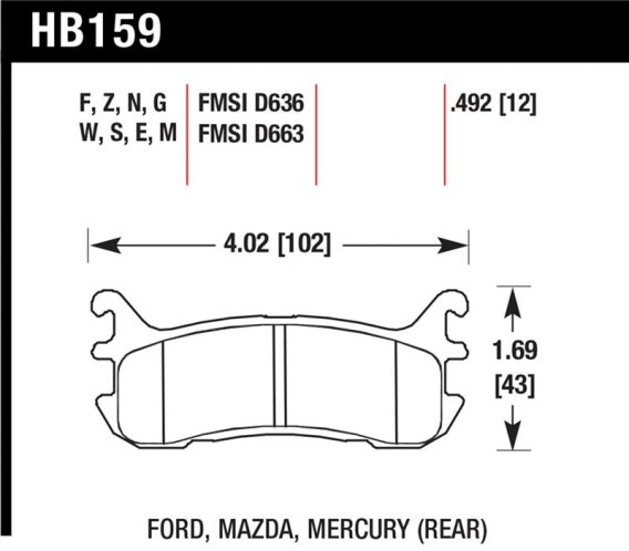HAWK HT-10 Brake Pad Sets