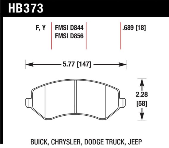 HAWK HPS Brake Pad Sets