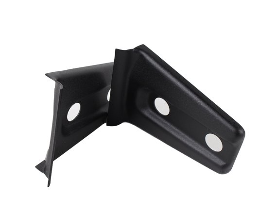 Jeep JK Hood Hinge Overlays Pair 07-18 Wrangler JK Textured Black Kentrol
