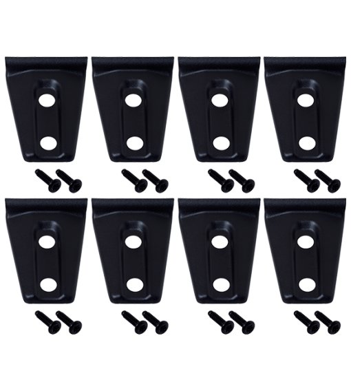 Jeep JK Door Hinge Overlays 8 Pieces 4 Door 07-18 Wrangler JK Textured Black Kentrol