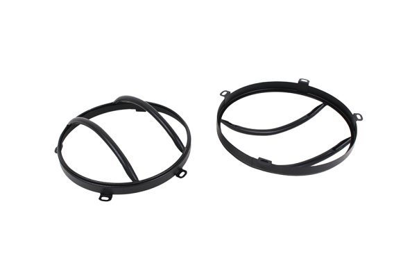 Jeep JK Euro Headlight Guards Pair 07-18 Wrangler JK Textured Black Kentrol