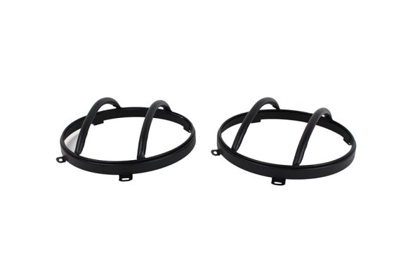 Jeep JK Euro Headlight Guards Pair 07-18 Wrangler JK Textured Black Kentrol