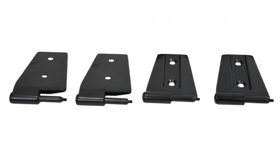 Jeep JK Door Hinge Set 4 Pieces 2 Door 07-18 Wrangler JK Textured Black Kentrol