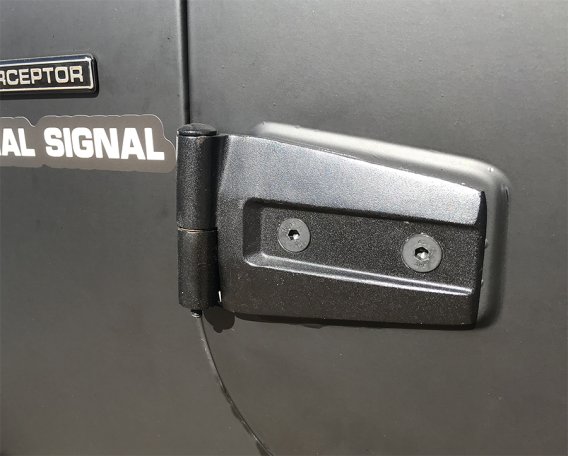 Jeep JK Door Hinge Set 4 Pieces 2 Door 07-18 Wrangler JK Textured Black Kentrol