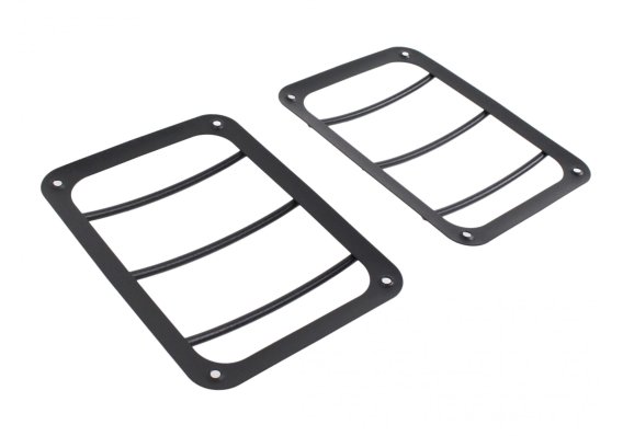 Jeep JK Taillight Guard Pair 07-18 Wrangler JK Textured Black Kentrol