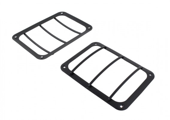 Jeep JK Taillight Guard Pair 07-18 Wrangler JK Textured Black Kentrol