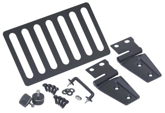 Jeep JK Hood Kit Without Hood Catch 07-18 Wrangler JK Textured Black Kentrol