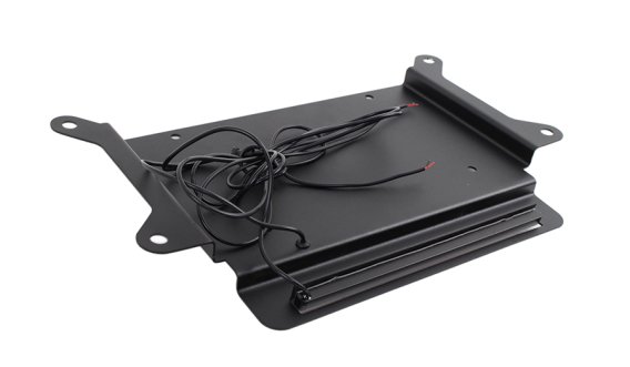 Jeep JK BackSide License Plate Mount with LED's 07-18 Wrangler JK Textured Black Kentrol