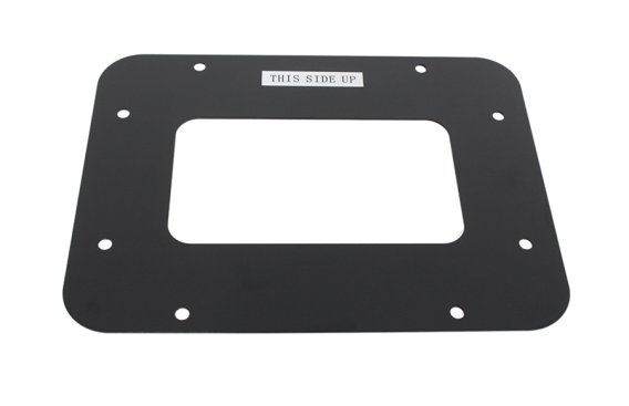 Jeep JK BackSide License Plate Mount with LED's 07-18 Wrangler JK Textured Black Kentrol