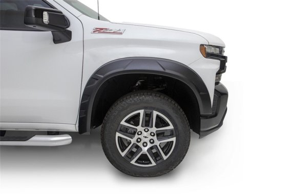 Bushwacker 40984-02 DRT Style Fender Flares; Front and Rear for 2019-2021 Chevrolet Silverado 150...