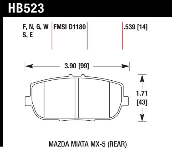 HAWK HT-10 Brake Pad Sets