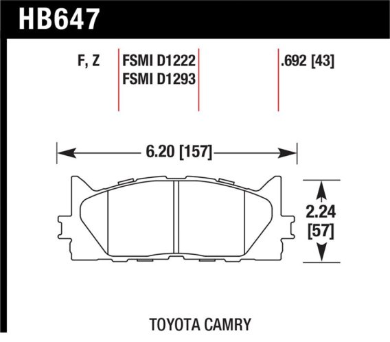 HAWK HPS Brake Pad Sets